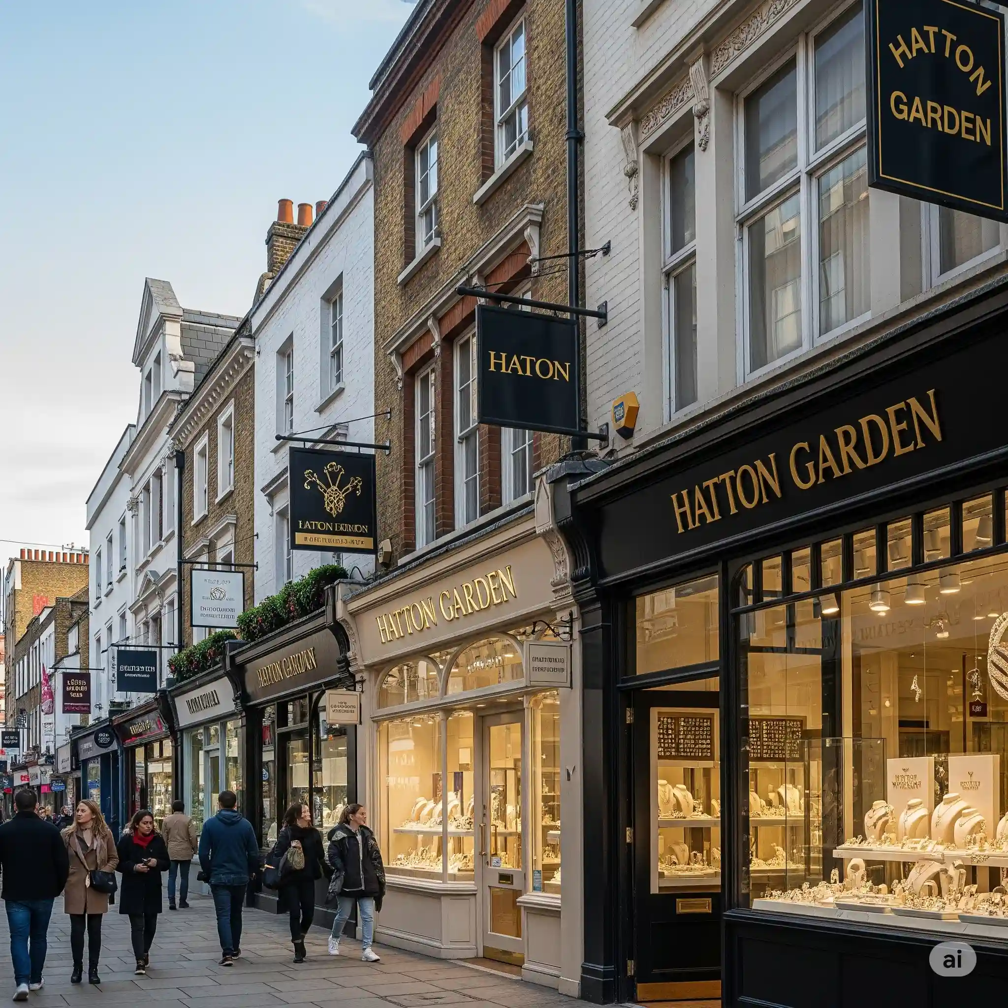 Jewellery shops in Hatton Garden London